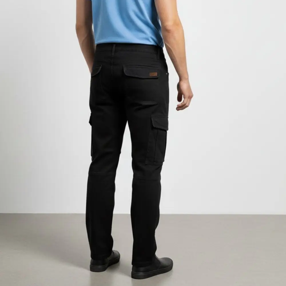 cargo jeans – schwarz – stretch denim cargo jeans – schwarz – stretch denim