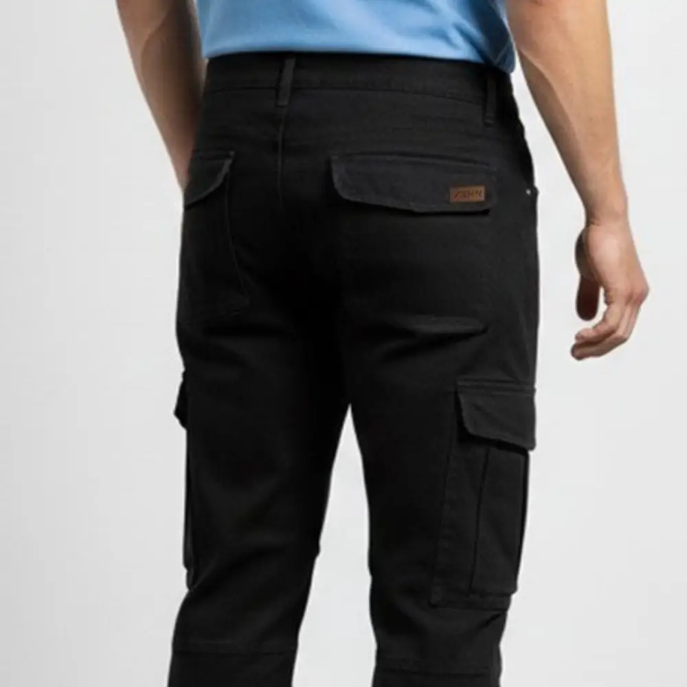 cargo jeans – schwarz – stretch denim cargo jeans – schwarz – stretch denim