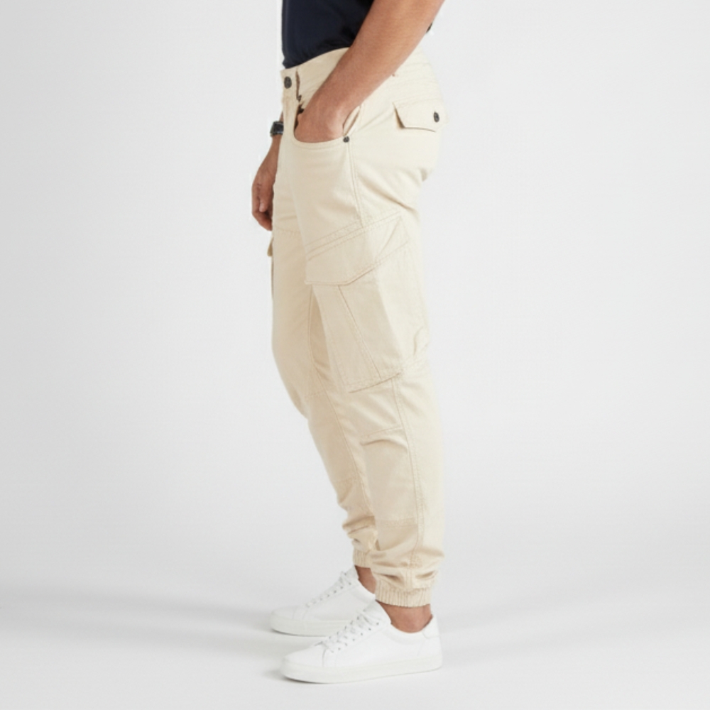 cargo jogger–beige–stretch twill cargo jogger–beige–stretch twill