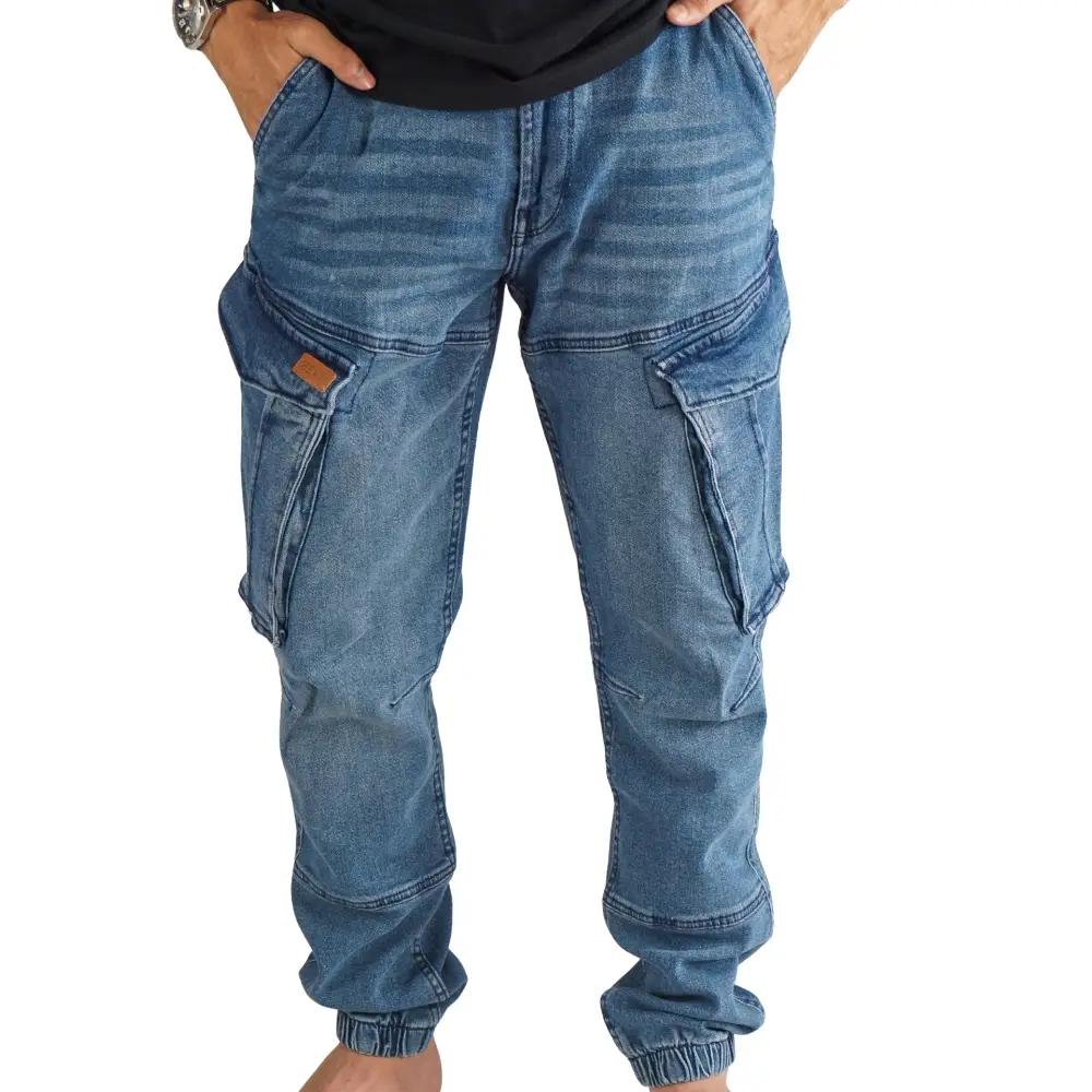 cargo jogger | dunkelblau | stretch denim cargo jogger | dunkelblau | stretch denim