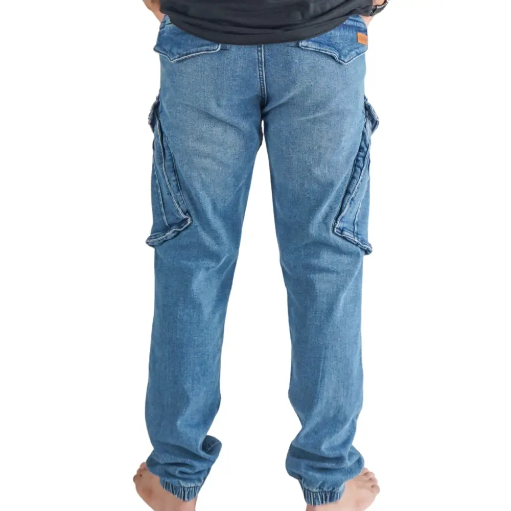 cargo jogger | dunkelblau | stretch denim cargo jogger | dunkelblau | stretch denim