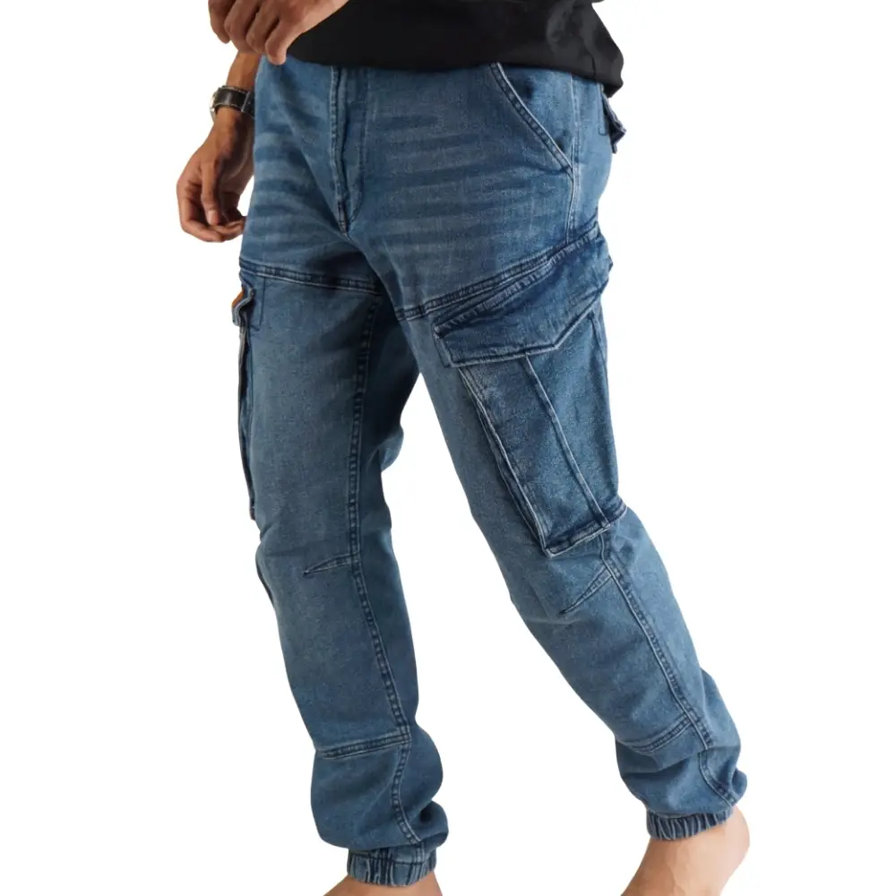 cargo jogger | dunkelblau | stretch denim cargo jogger | dunkelblau | stretch denim