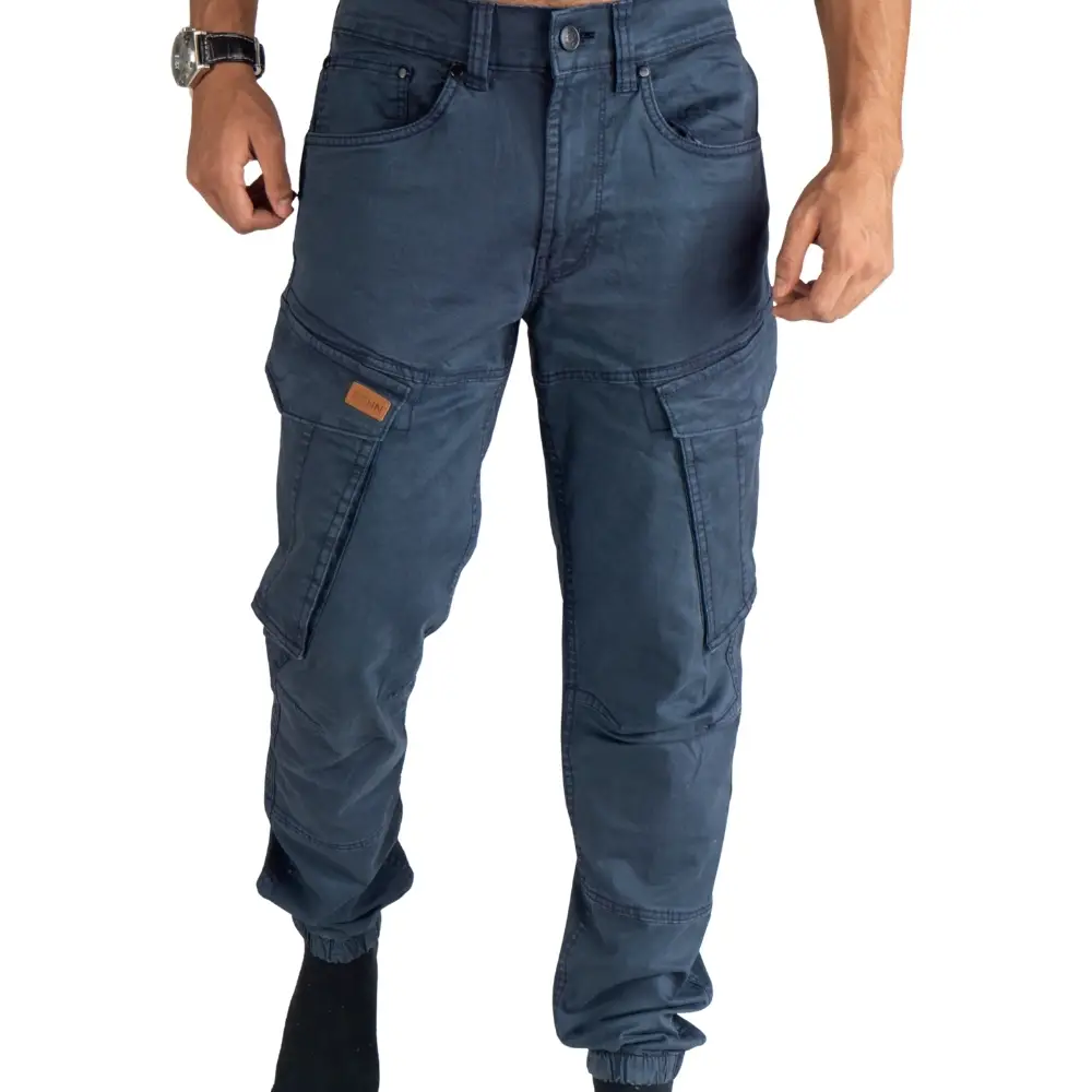 cargo jogger – dunkelblau – stretch twill. cargo jogger – dunkelblau – stretch twill.