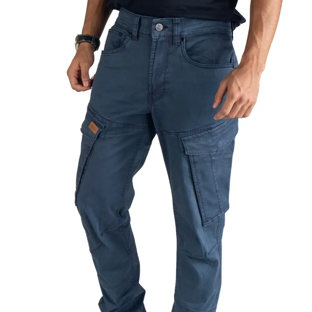cargo jogger – dunkelblau – stretch twill. cargo jogger – dunkelblau – stretch twill.