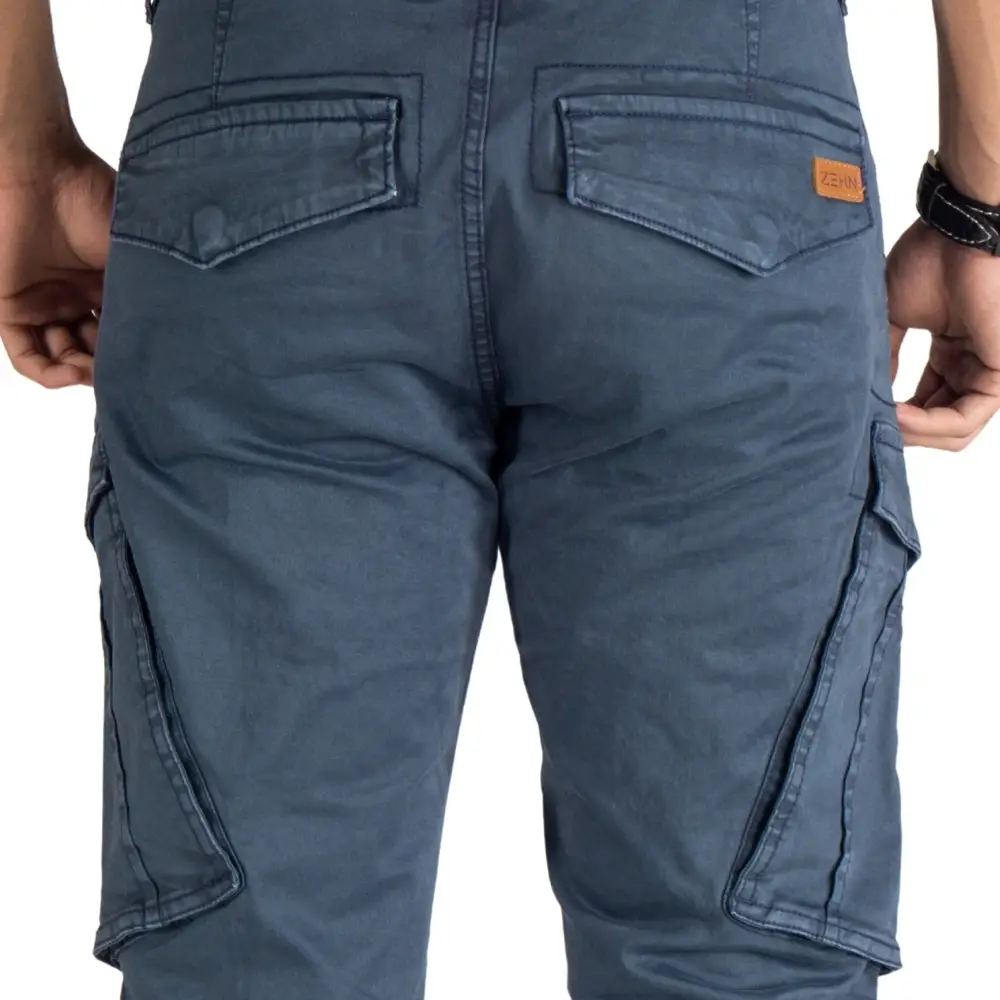 cargo jogger – dunkelblau – stretch twill. cargo jogger – dunkelblau – stretch twill.