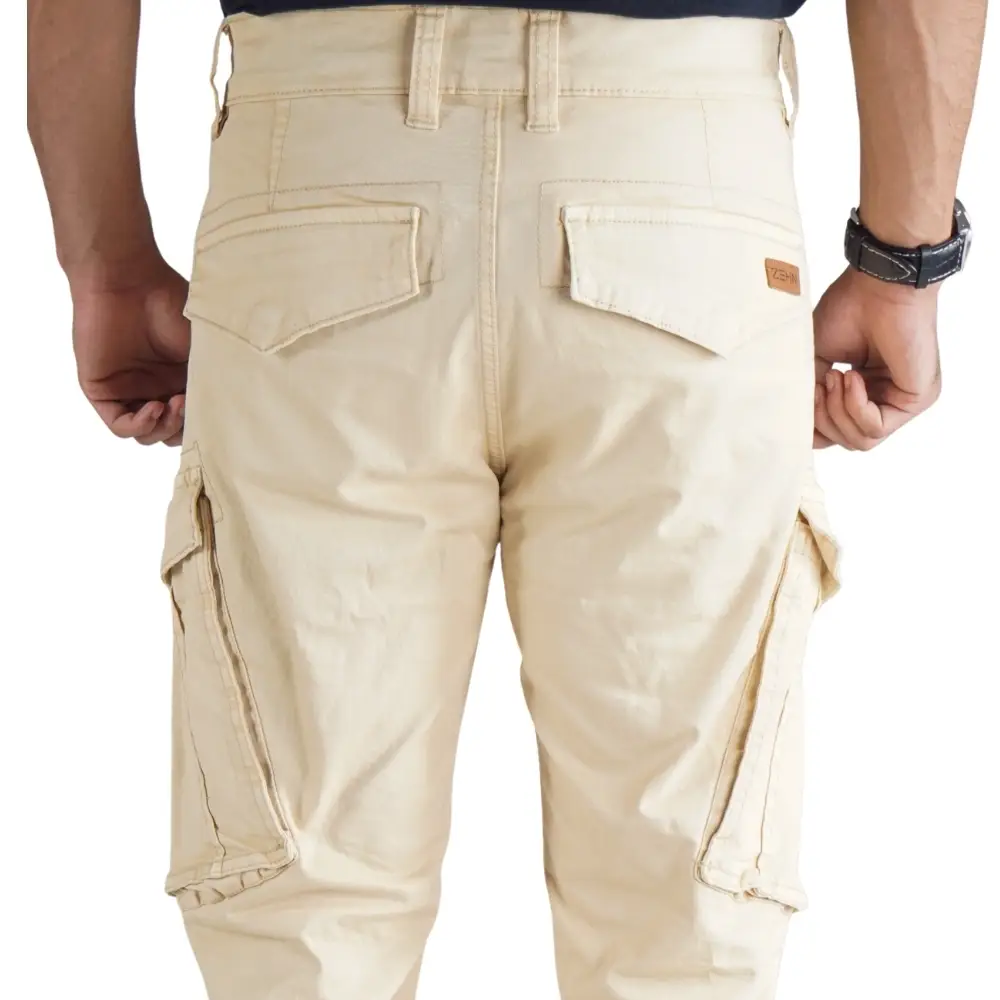 cargo jogger–beige–stretch twill cargo jogger–beige–stretch twill