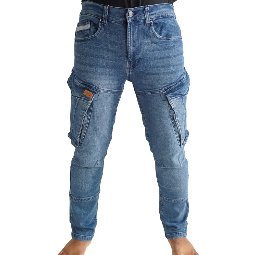 cargo denim – dunkelblau – stretch cargo denim – dunkelblau – stretch