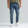 ZEHN Cargo Denim – Dunkelblau cargo denim – dunkelblau – stretch