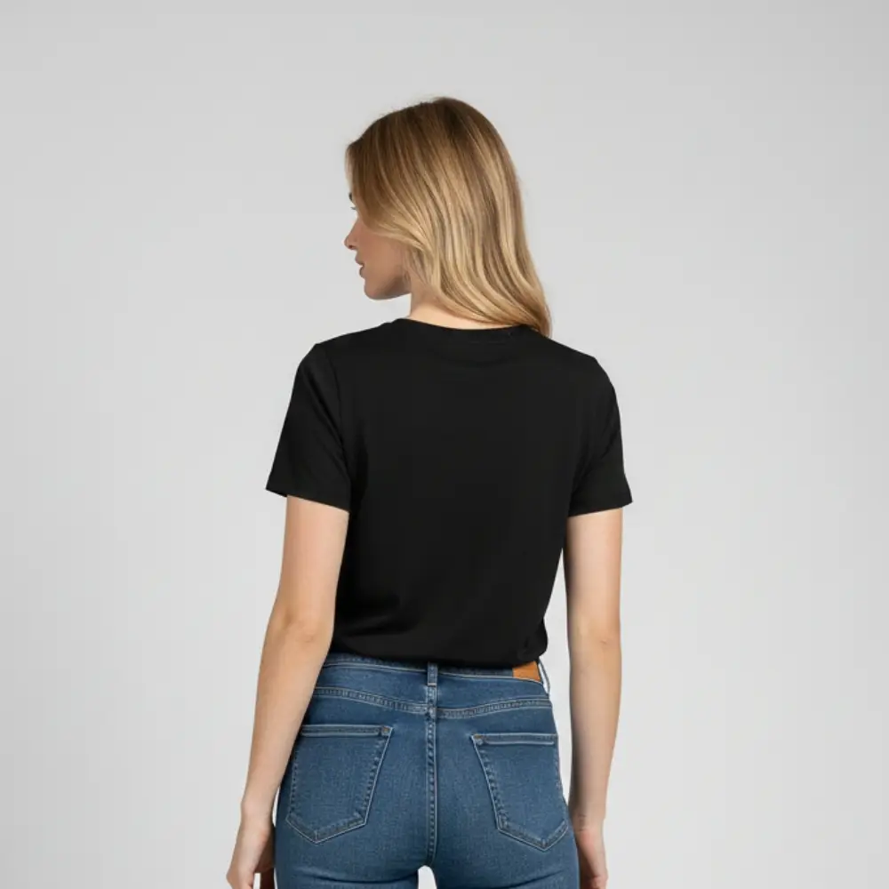 schwarzes t shirt | premium qualität, 200 g/m² | baumwoll elasthan schwarzes t shirt | premium qualität, 200 g/m² | baumwoll elasthan