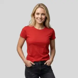 rotes t shirt | premium qualität, 200 g/m² baumwoll elasthan