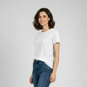weißes t shirt | premium 200 g/m² | baumwoll elastan