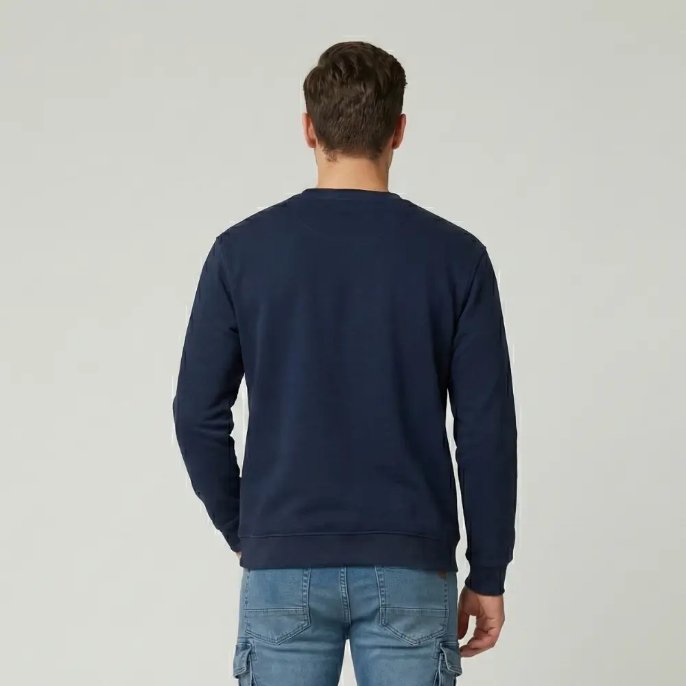vigo navy unisex crewneck sweatshirt | heavyweight 300gsm brushed fleece vigo navy unisex crewneck sweatshirt | heavyweight 300gsm brushed fleece