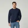 vigo navy unisex crewneck sweatshirt | heavyweight 300gsm brushed fleece