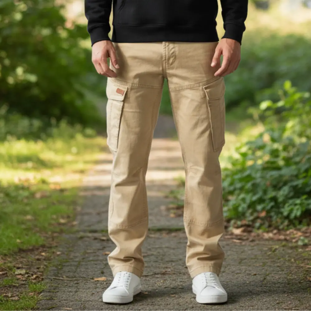 cargo twillhose – khaki – stretch. cargo twillhose – khaki – stretch.
